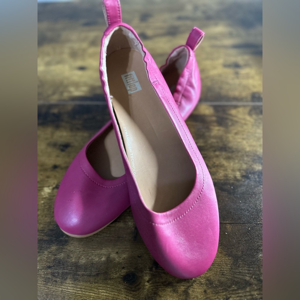 💖 FitFlop Pink Ballet Flats | Dynamicush Comfort | NWT | Size 7 - Picture 3 of 6